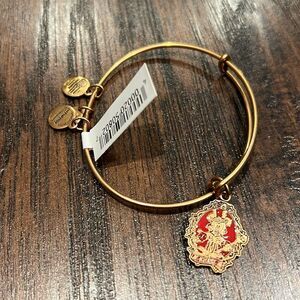 Disney Alex And Ani Bracelet  Mickey Mouse Halloween Bangle Antiqued gold finish